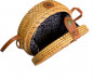 Handtasche Rattan hell 20 x 8cm