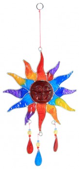 Suncatcher Sonne bunt 15cm