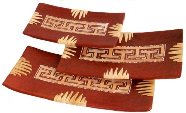 Schalen Lombok rechteckig, 3-er Set