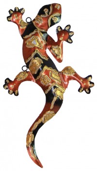 Gecko braun/gold 30cm