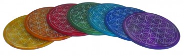 Untersetzer Chakra, 7-er Set, D=10cm