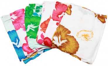 Sarong Blumenmischung wei