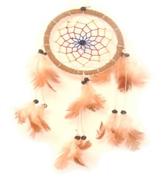 Dreamcatcher mit farbigem Netz, 11cm