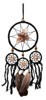 Dreamcatcher 12 cm, schwarz