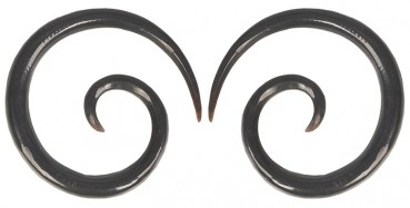 Ohrringe aus Horn, Spirale, 35mm, VE5