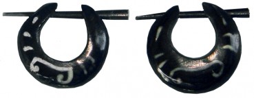 Ohrringe aus Horn, Nr.15, VE5