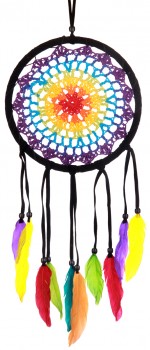 Dreamcatcher, Mandala bunt, 16cm M1