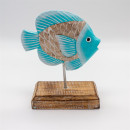 Stehender Fisch, 15 cm, t�rkis