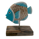 Stehender Fisch, 20 cm, t�rkis