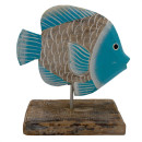 Stehender Fisch, 25 cm, t�rkis