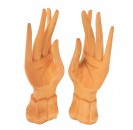 stehende Hnde aus Krokodil-Wood 20cm, 1 Paar