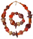 Armband lila/orange 