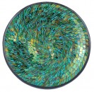 Mosaik-Schale, rund, 29cm, blau/grn,  VE3
