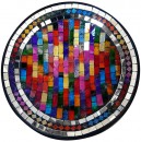 Mosaik-Schale, rund, 29cm, poppigbunt, VE3