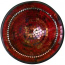 Mosaik-Schale, rund, 29cm, rot, VE3