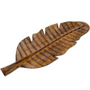 Schale Blatt white wash, 40 cm