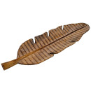 Schale Blatt white wash, 60 cm