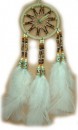 Dreamcatcher 8cm mit Perlen, natur