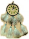 Dreamcatcher 8cm mit Perlen, schwarz