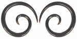 Ohrringe aus Horn, Spirale, 27mm, VE5
